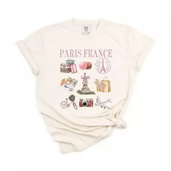 Футболки Coquette Paris с коллажем, окрашенные в готовом виде Simply Sage Market, цвет Ivory