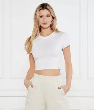 Футболки Cropped fit Calvin Klein Jeans, белый