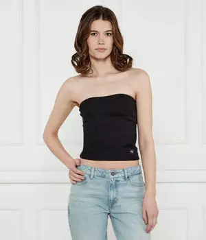 Футболки Cropped fit Calvin Klein Jeans, черный