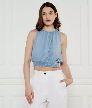 Футболки Cropped fit Dkny, синий