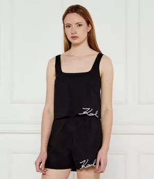 Футболки Cropped fit Karl Lagerfeld, черный