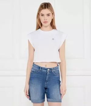 Футболки Cropped fit Twinset, белый