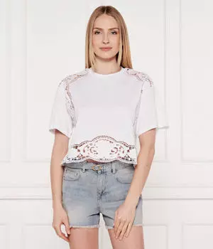 Футболки Cropped fit Twinset, белый
