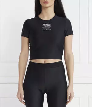 Футболки Cropped fit Versace Jeans Couture, черный