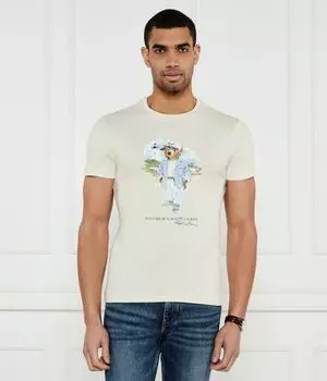 Футболки Custom slim fit Polo Ralph Lauren, экрю