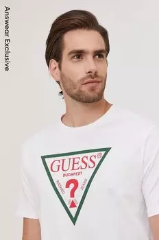 Футболки Guess, белый