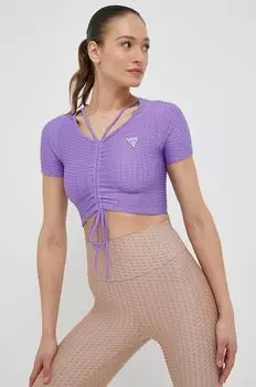Футболки Guess, фиолетовый
