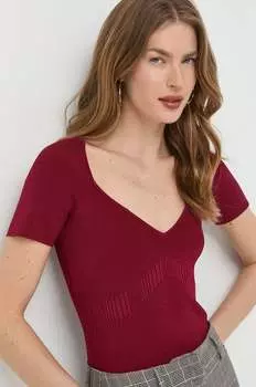 Футболки Guess, гранат