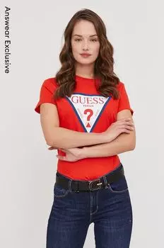 Футболки Guess, красный