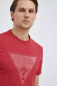 Футболки Guess, красный