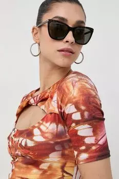 Футболки Guess, оранжевый