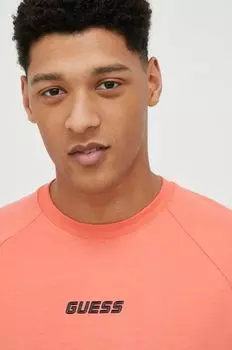 Футболки Guess, оранжевый