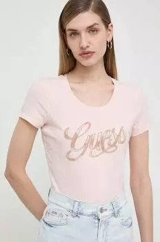 Футболки Guess, роза