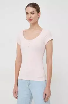 Футболки Guess, розовый