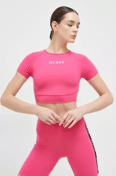 Футболки Guess, розовый