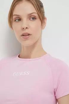 Футболки Guess, розовый