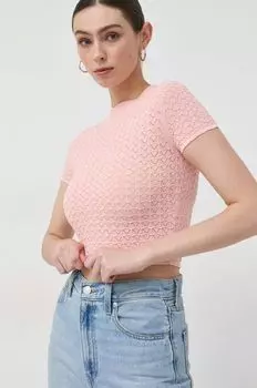 Футболки Guess, розовый