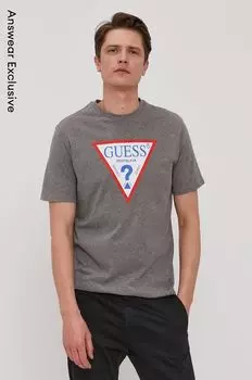 Футболки Guess, серый