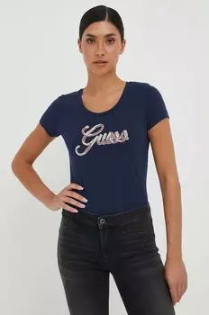 Футболки Guess, темно-синий