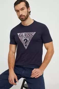 Футболки Guess, темно-синий