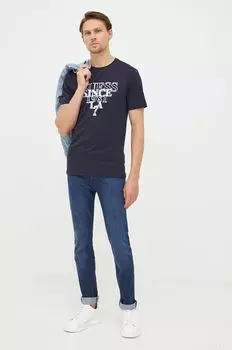 Футболки Guess, темно-синий