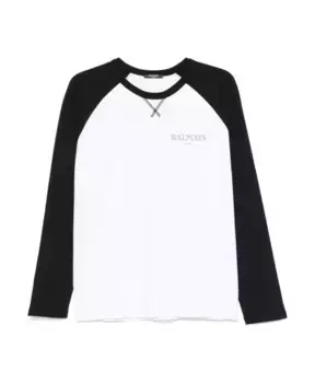 Футболки и поло с графическими принтами Balmain, черный