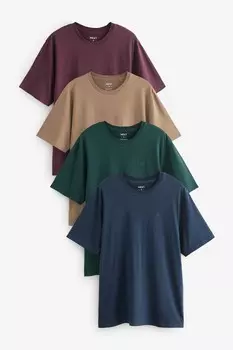 Футболки из 100% хлопка, 4 шт в упаковке Next, синий