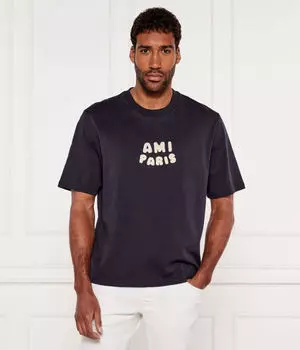 Футболки Loose fit Ami Paris, синий