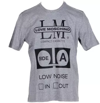Футболки Love Moschino, серый