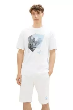 Футболки мужские белые Tom Tailor Denim, белый