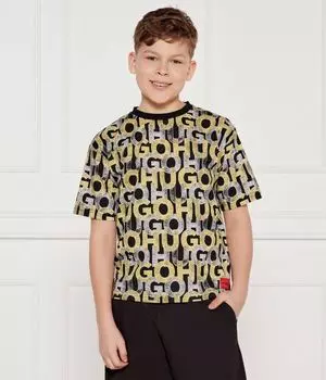 Футболки Oversize fit Hugo Kids, черный