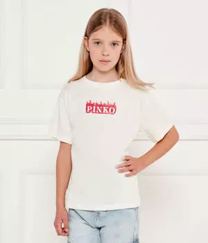 Футболки Oversize fit Pinko Up, экрю
