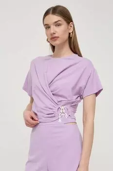 Футболки Patrizia Pepe, фиолетовый