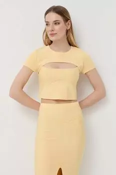 Футболки Patrizia Pepe, желтый