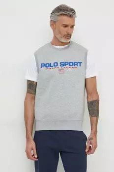 Футболки Polo Ralph Lauren, серый