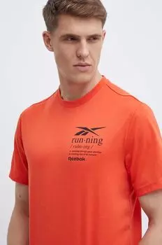 Футболки Reebok, оранжевый