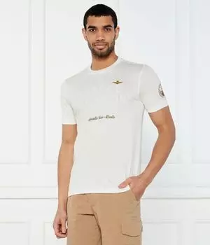 Футболки Regular fit Aeronautica Militare, экрю