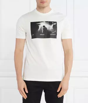 Футболки Regular fit Armani Exchange, белый