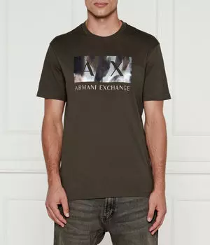 Футболки Regular fit Armani Exchange, хаки