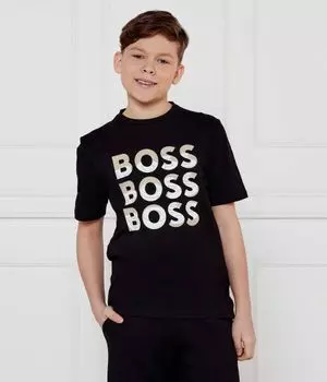 Футболки Regular fit Boss Kidswear, черный