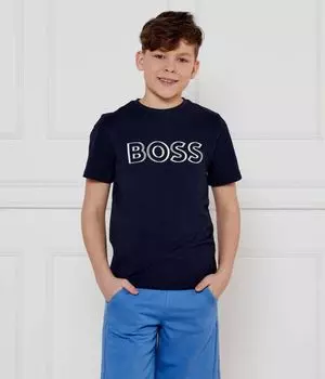 Футболки Regular fit Boss Kidswear, синий