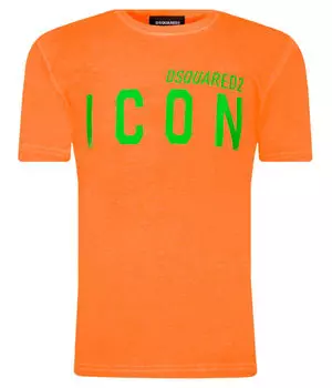 Футболки Regular fit Dsquared2, оранжевый