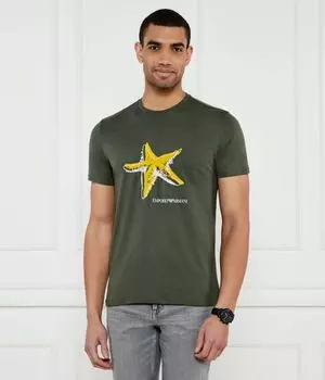 Футболки Regular fit Emporio Armani, серый