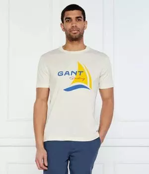 Футболки Regular fit Gant, бежевый