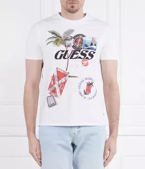 Футболки Regular fit Guess Jeans, белый