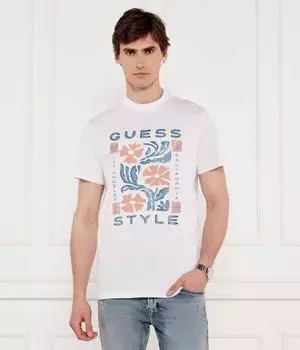 Футболки Regular fit Guess Jeans, белый