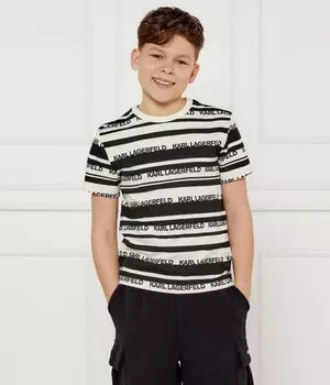 Футболки Regular fit Karl Lagerfeld Kids, экрю