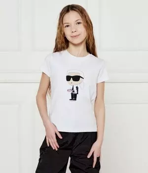 Футболки Regular fit Karl Lagerfeld Kids, белый