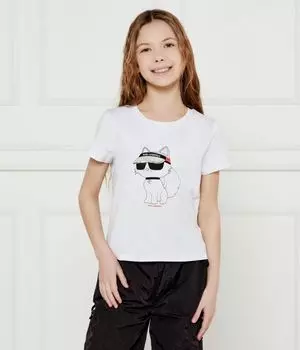 Футболки Regular fit Karl Lagerfeld Kids, белый