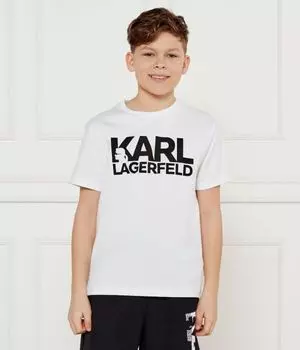 Футболки Regular fit Karl Lagerfeld Kids, белый